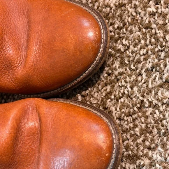 Madewell Billie Boots genuine leather stacked heel coffee Size 6.5 - Picture 5 of 11